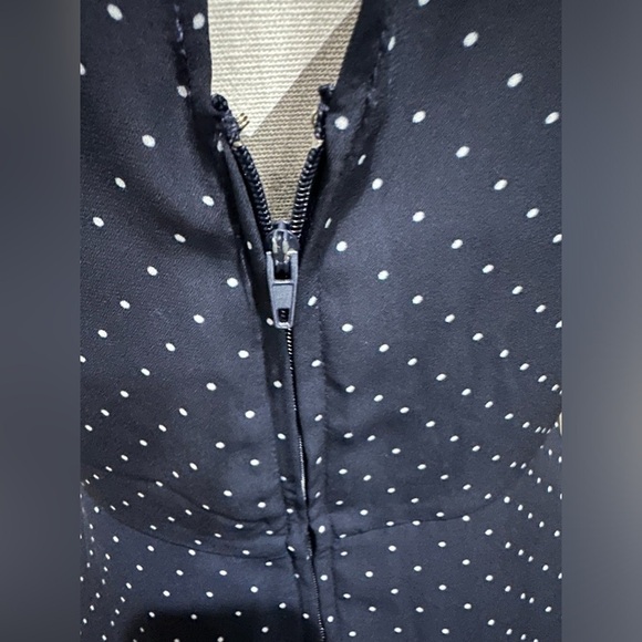Altar’d State women’s navy blue dress with white polka dots - Picture 4 of 6